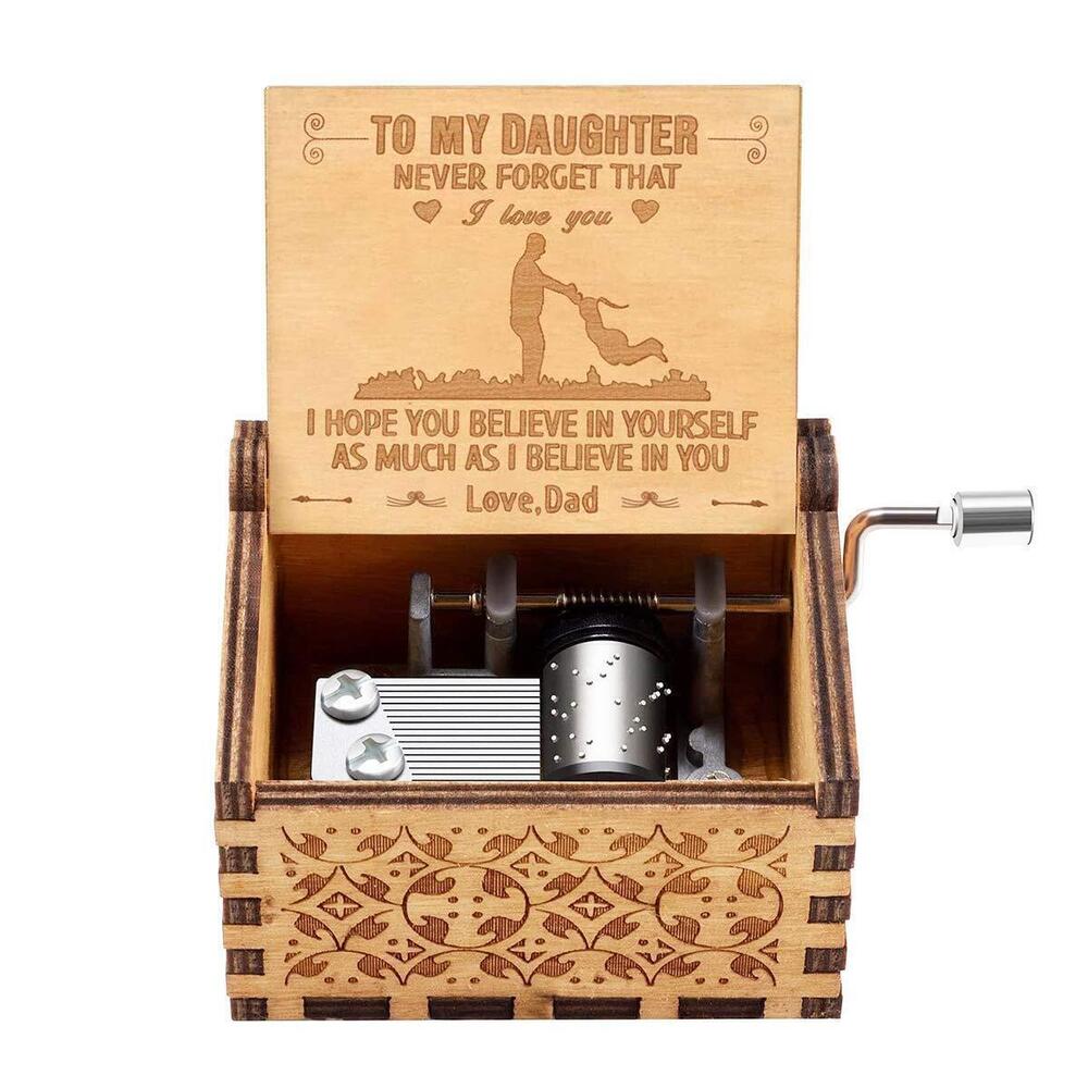 9600 Music Box Gift for Daughter from Dad, Birthday Christmas to Daughter